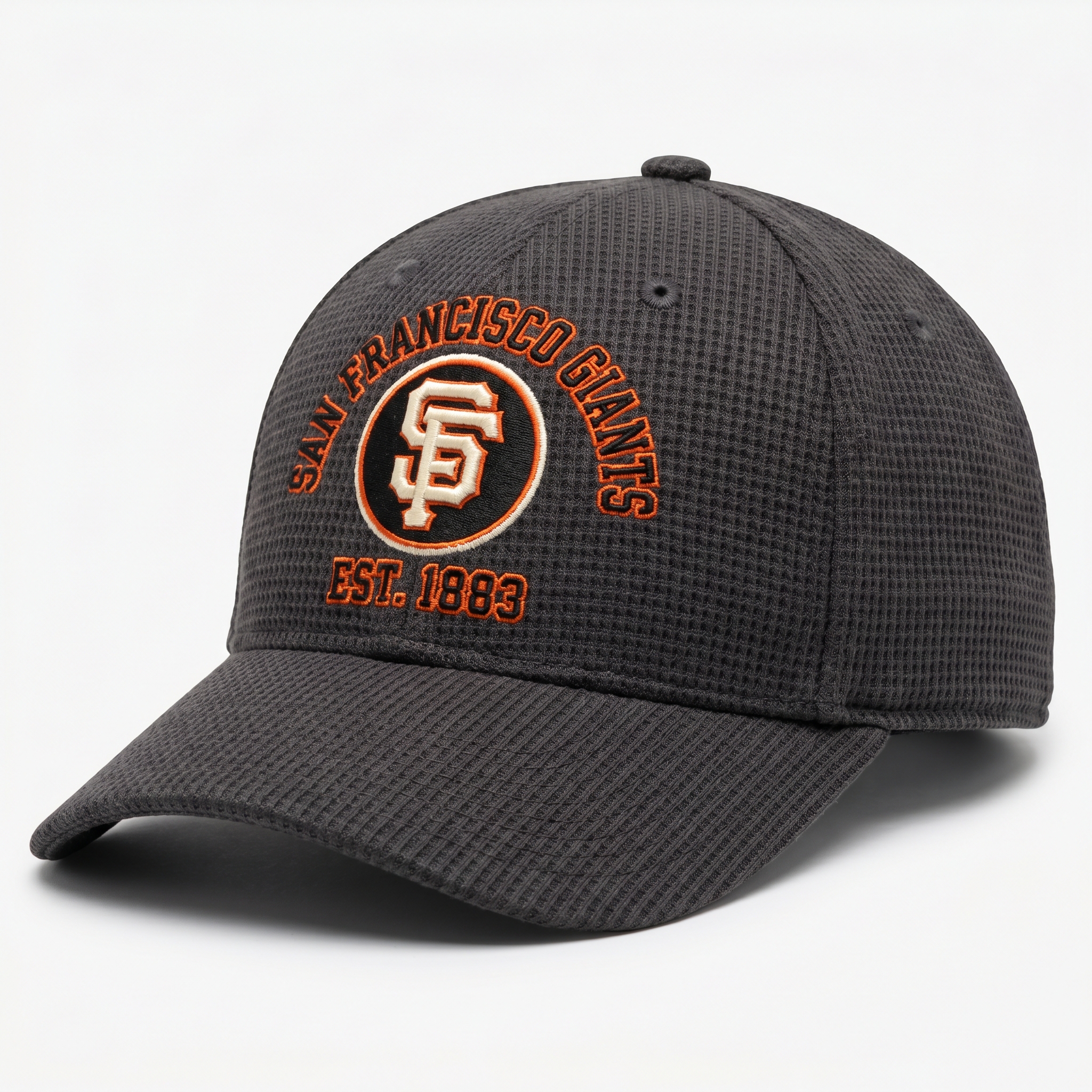 San Francisco Giants Waffle Knit Cap in Dark Gray