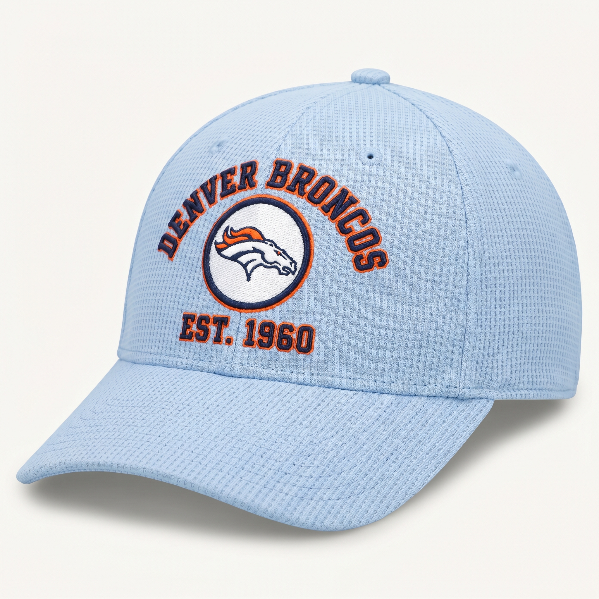 Denver Broncos Waffle Knit Cap in Light Blue