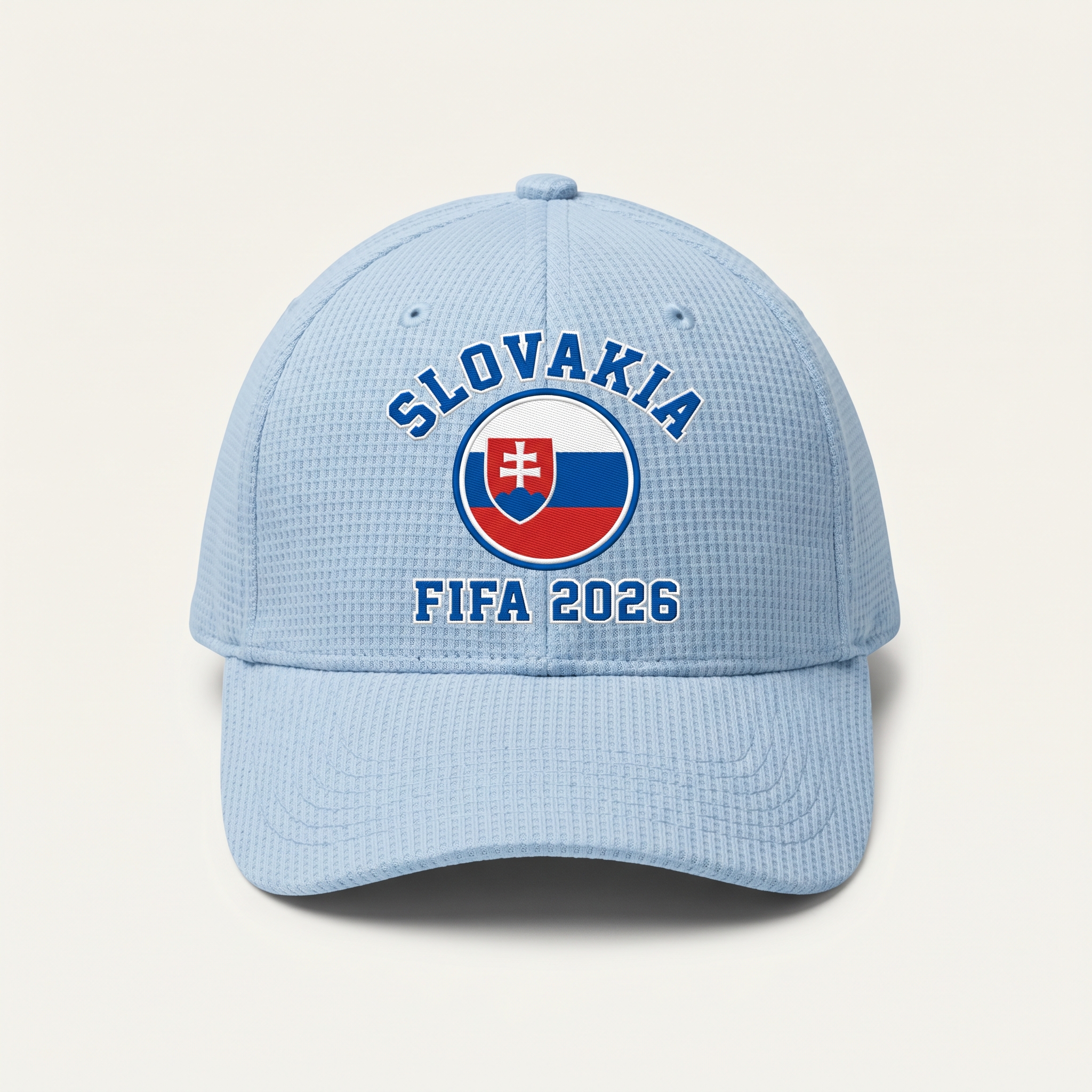 FIFA 2026 Slovakia Waffle Knit Cap in Light Blue