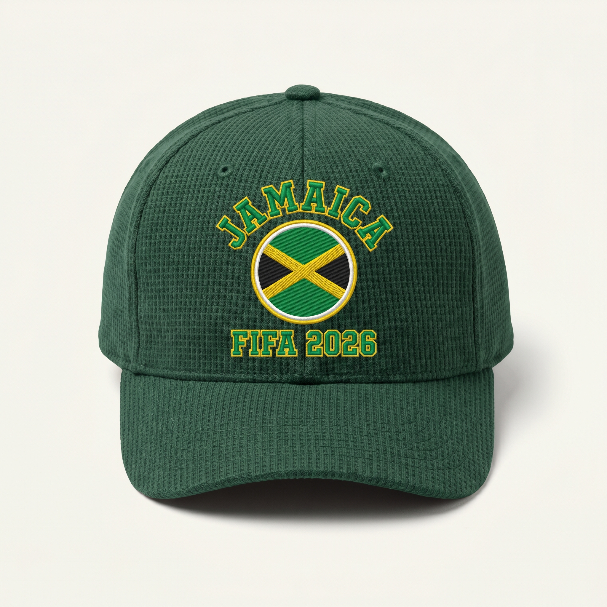 FIFA 2026 Jamaica Waffle Knit Cap in Green