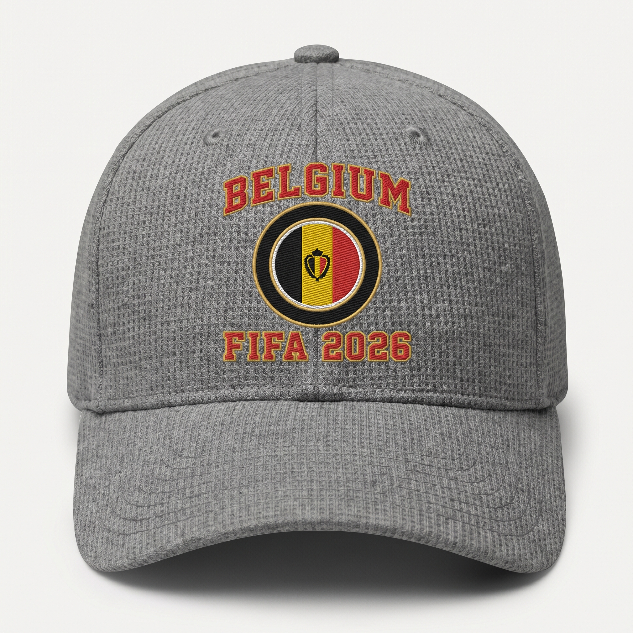 FIFA 2026 Belgium Waffle Knit Cap in Gray
