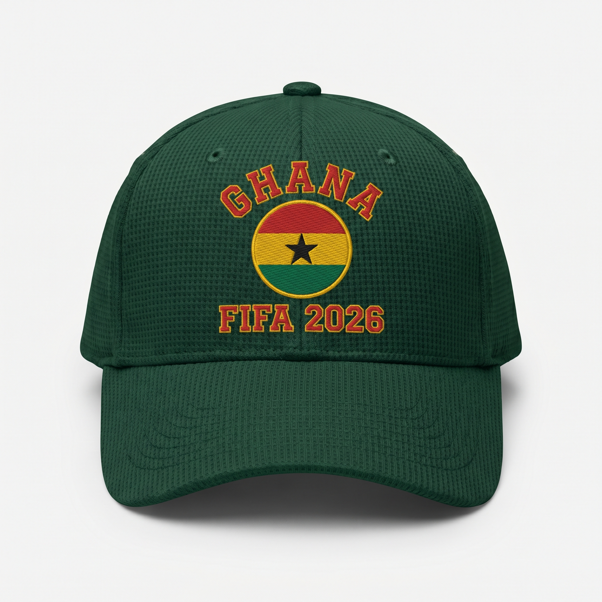 FIFA 2026 Ghana Waffle Knit Cap in Green