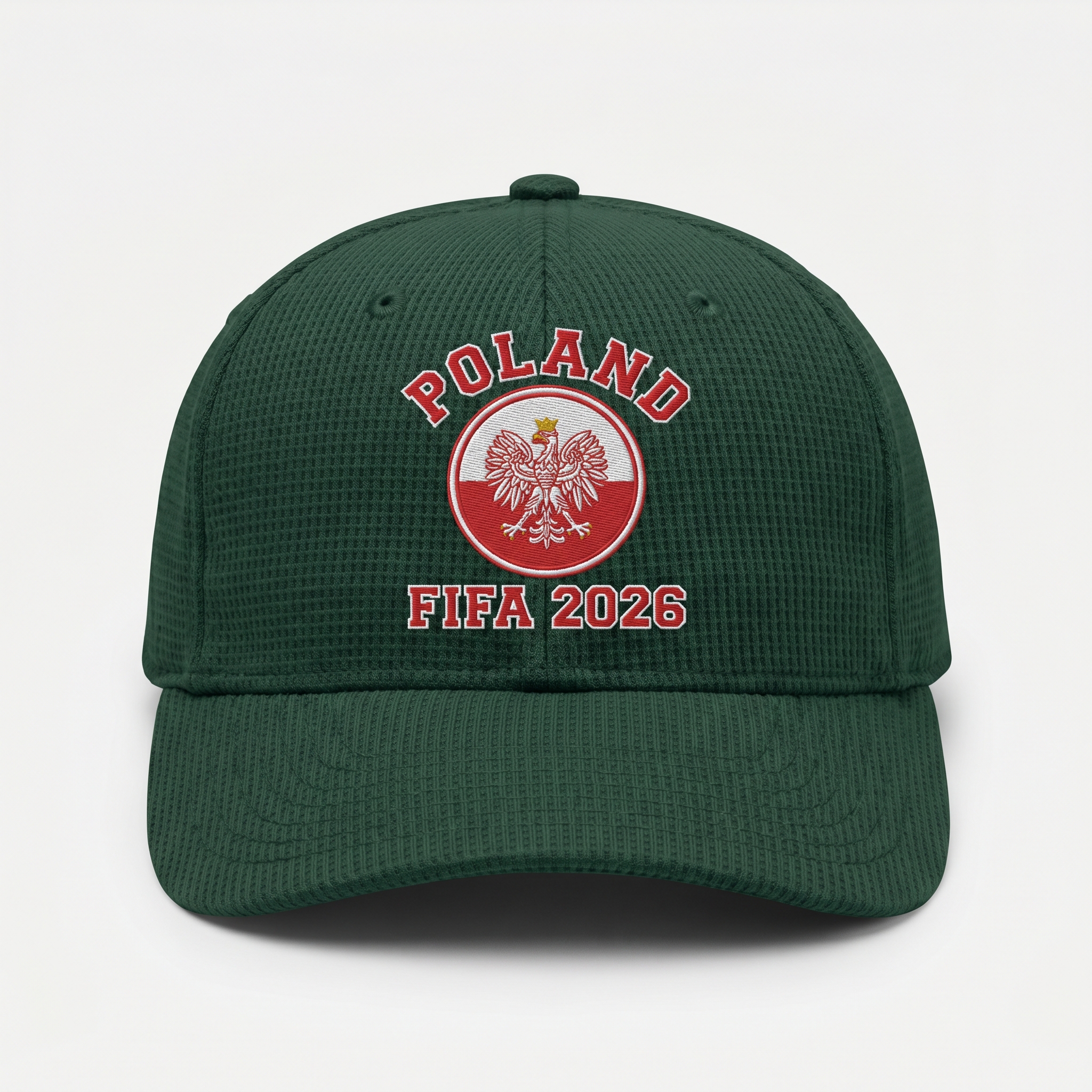 FIFA 2026 Poland Waffle Knit Cap in Green