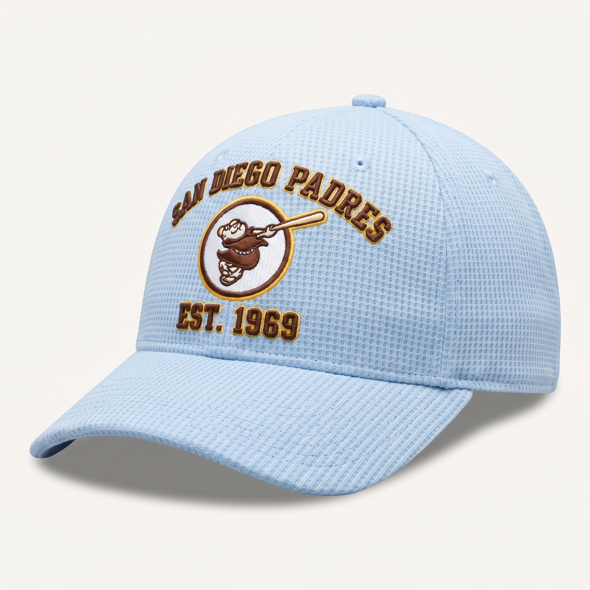 San Diego Padres Waffle Knit Cap in Light Blue