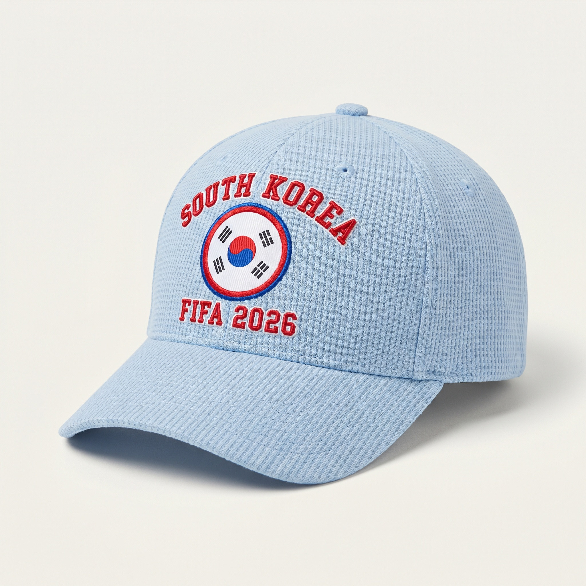 FIFA 2026 South Korea Waffle Knit Cap in Light Blue