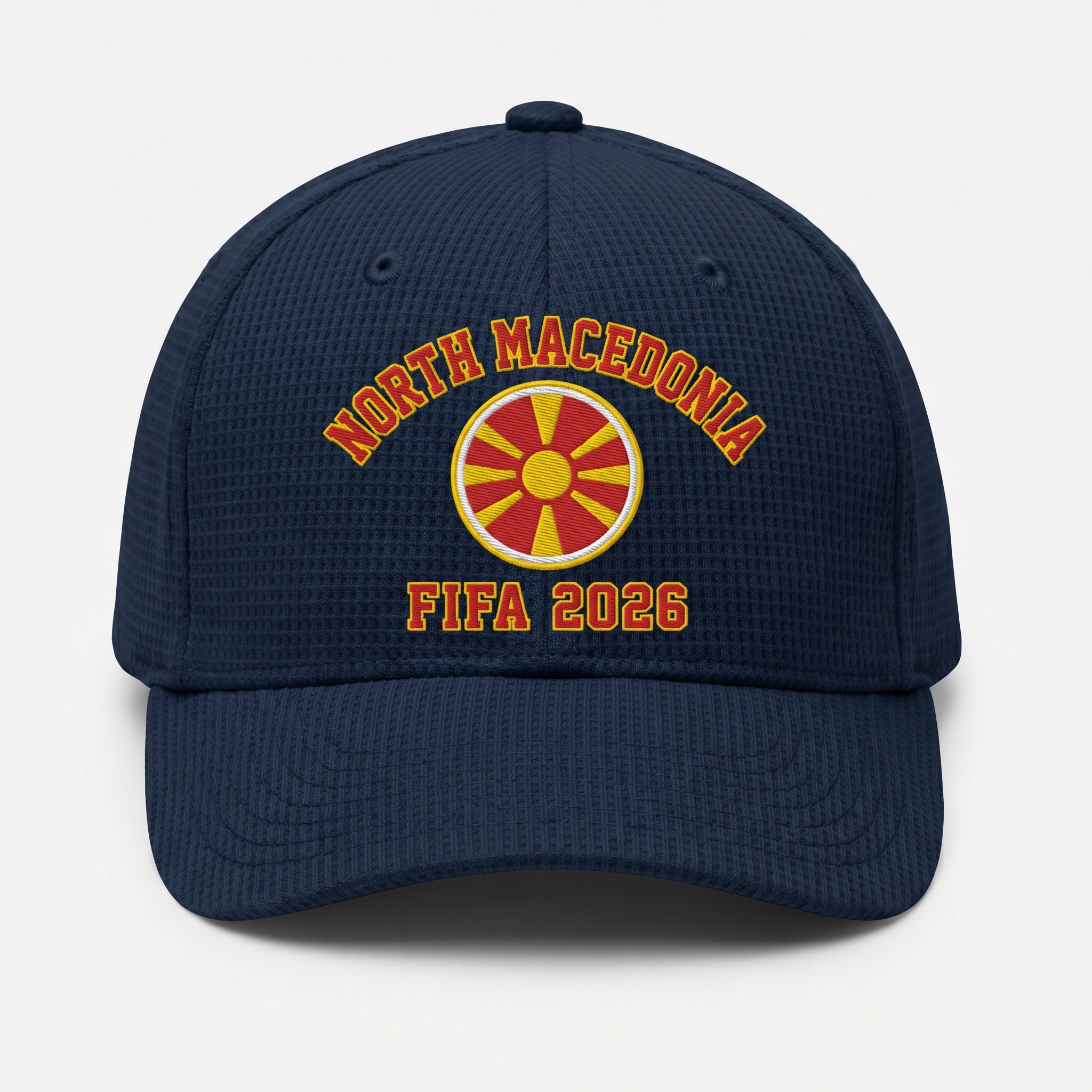 FIFA 2026 North Macedonia Waffle Knit Cap in Blue