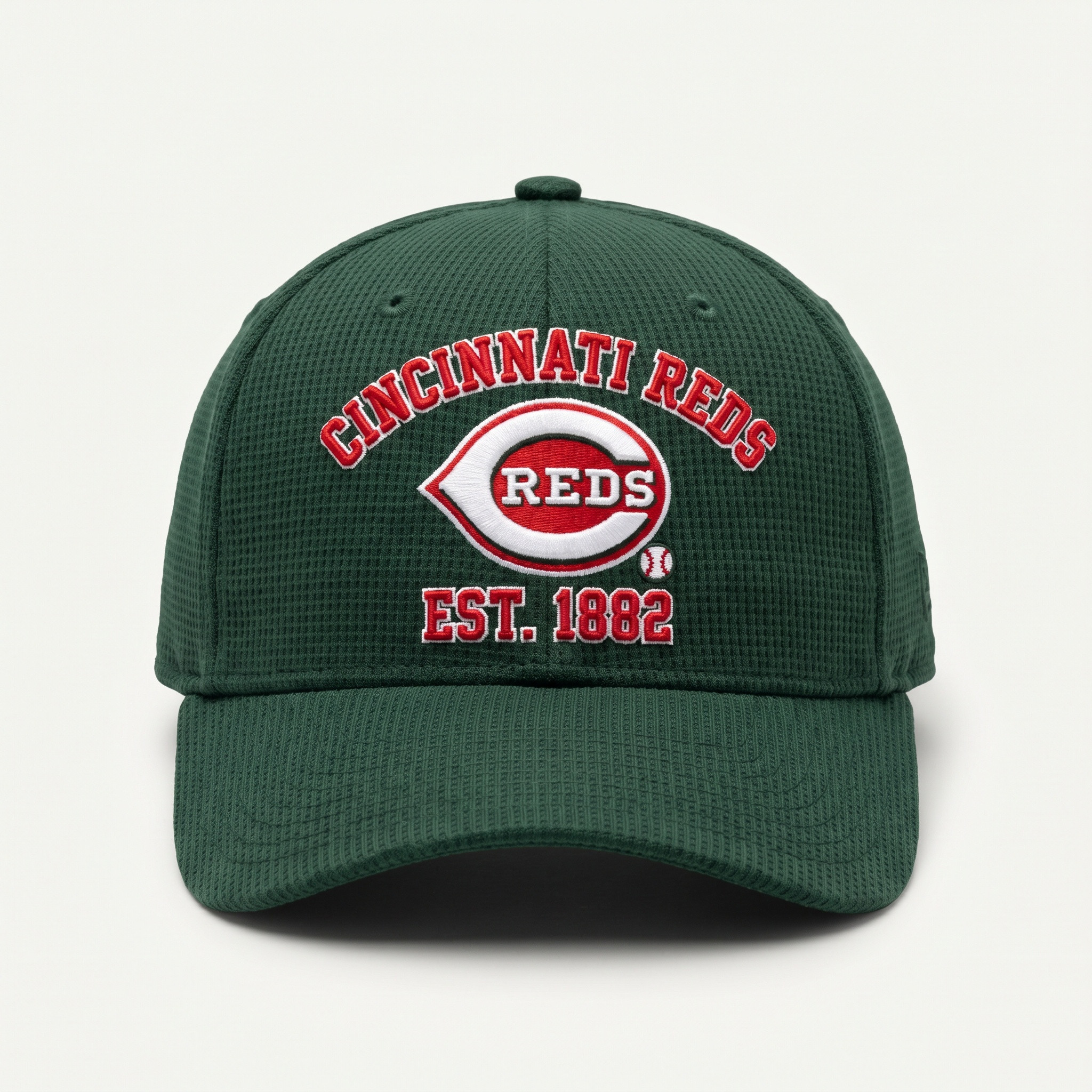 Cincinnati Reds Waffle Knit Cap in Green