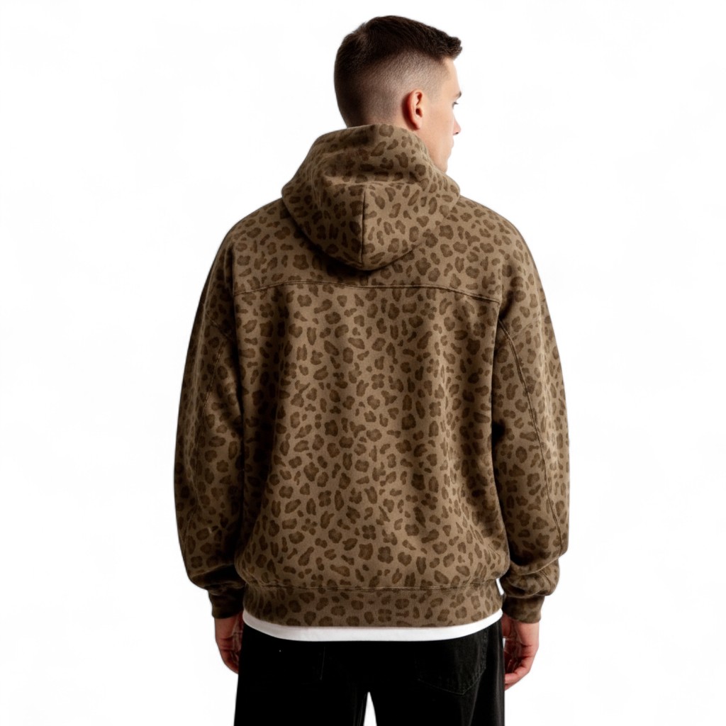 Unisex Leopard Print Hoodie