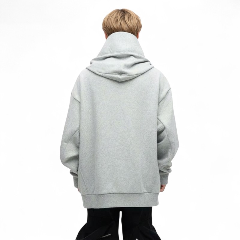 Ninja Double Neckline Cotton Hoodie