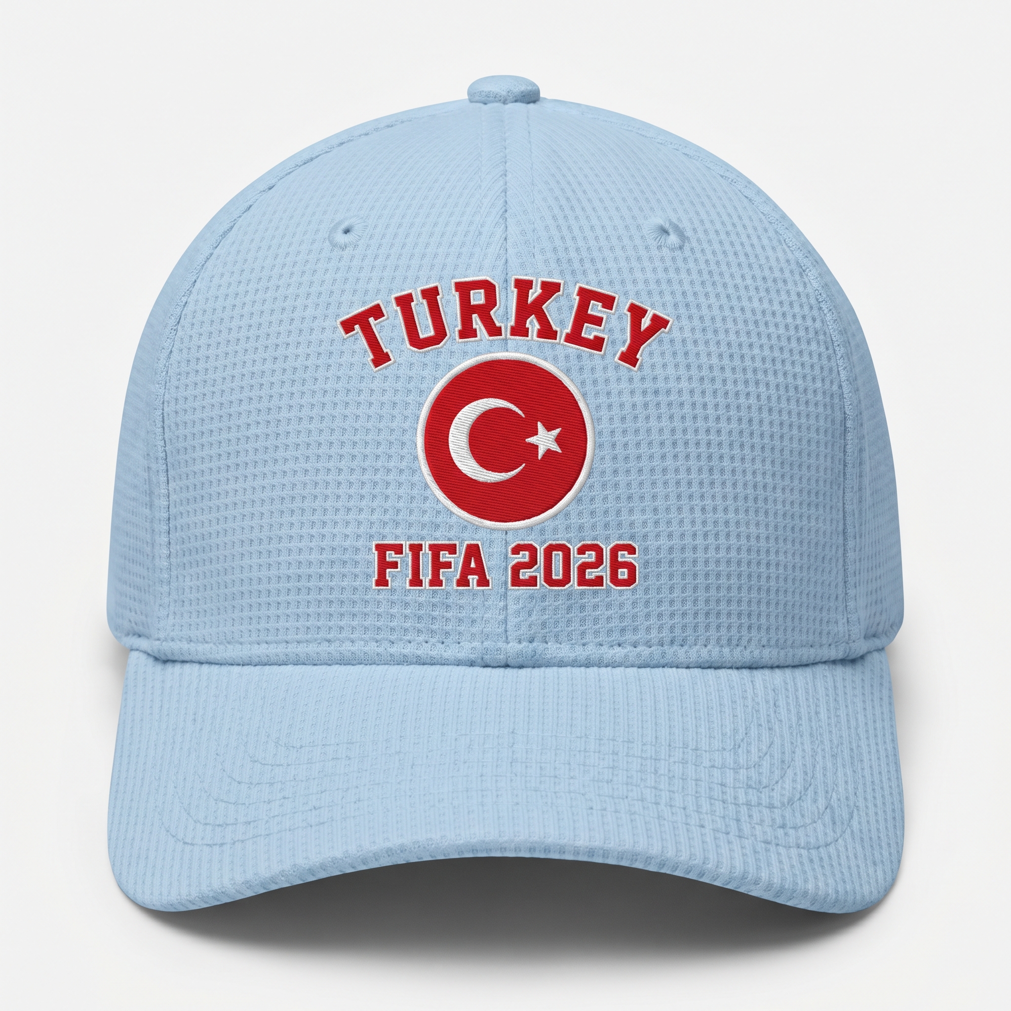 FIFA 2026 Turkey Waffle Knit Cap in Light Blue