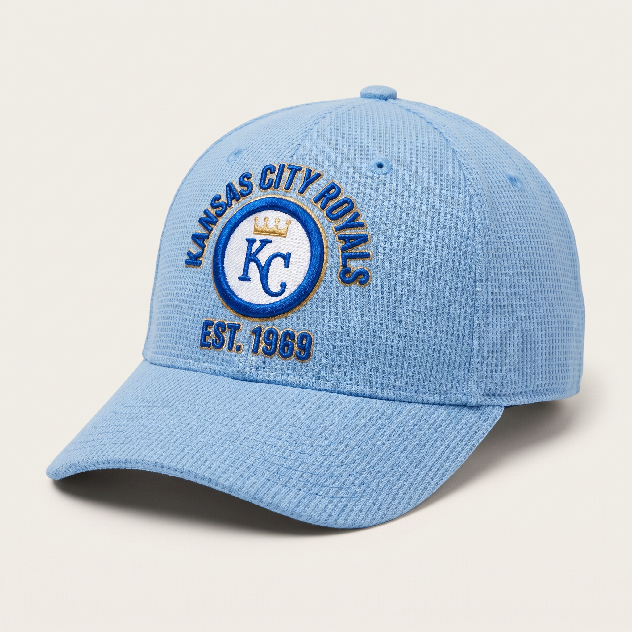 Kansas City Royals Waffle Knit Cap in Light Blue