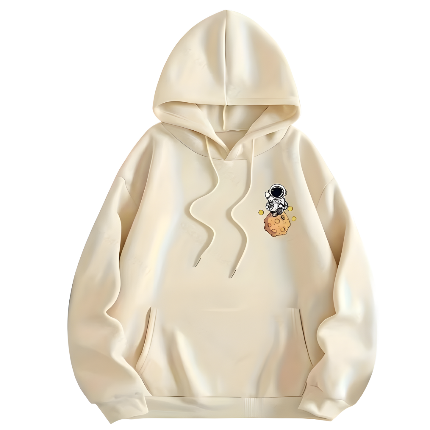 Graphic Print Casual Drawstring Hoodie