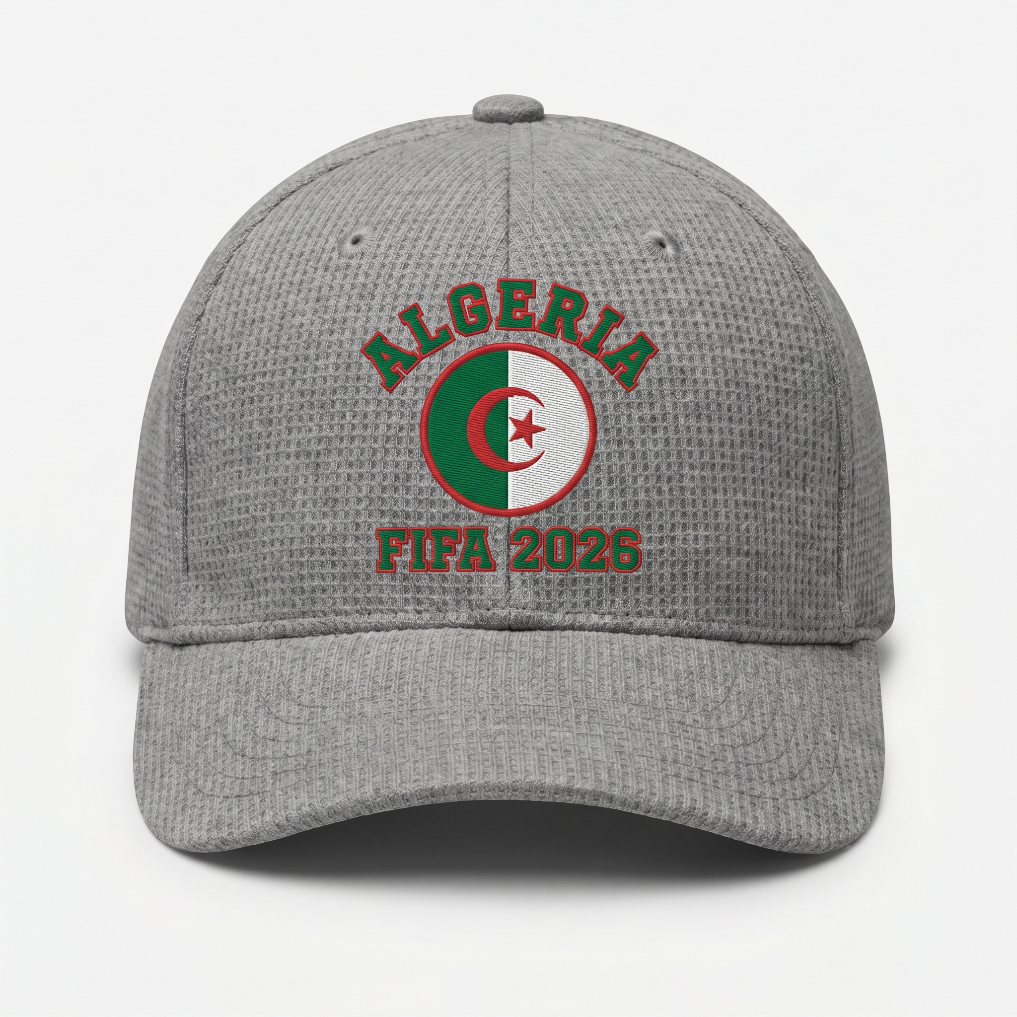 FIFA 2026 Algeria Waffle Knit Cap in Gray