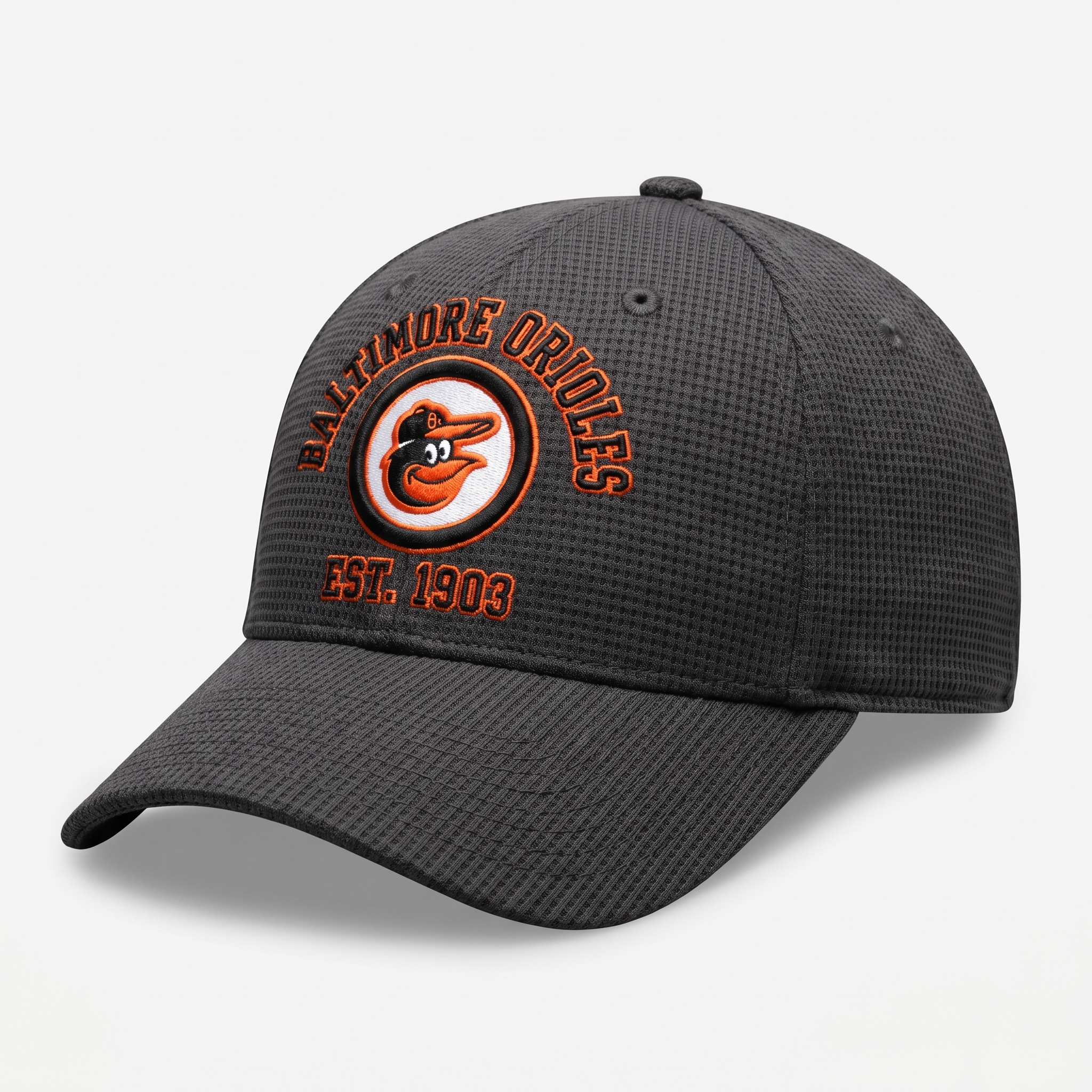 Baltimore Orioles Waffle Knit Cap in Dark Gray