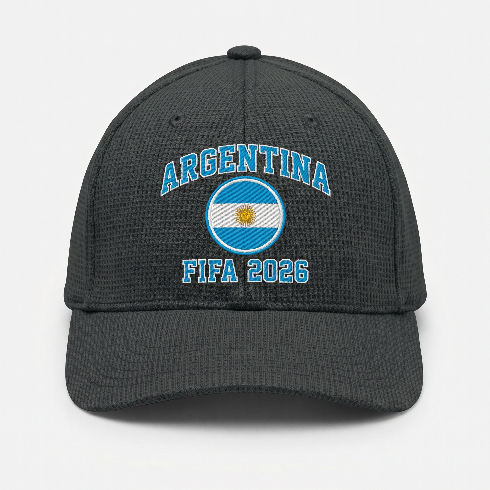 FIFA 2026 Argentina Waffle Knit Cap in Dark Gray