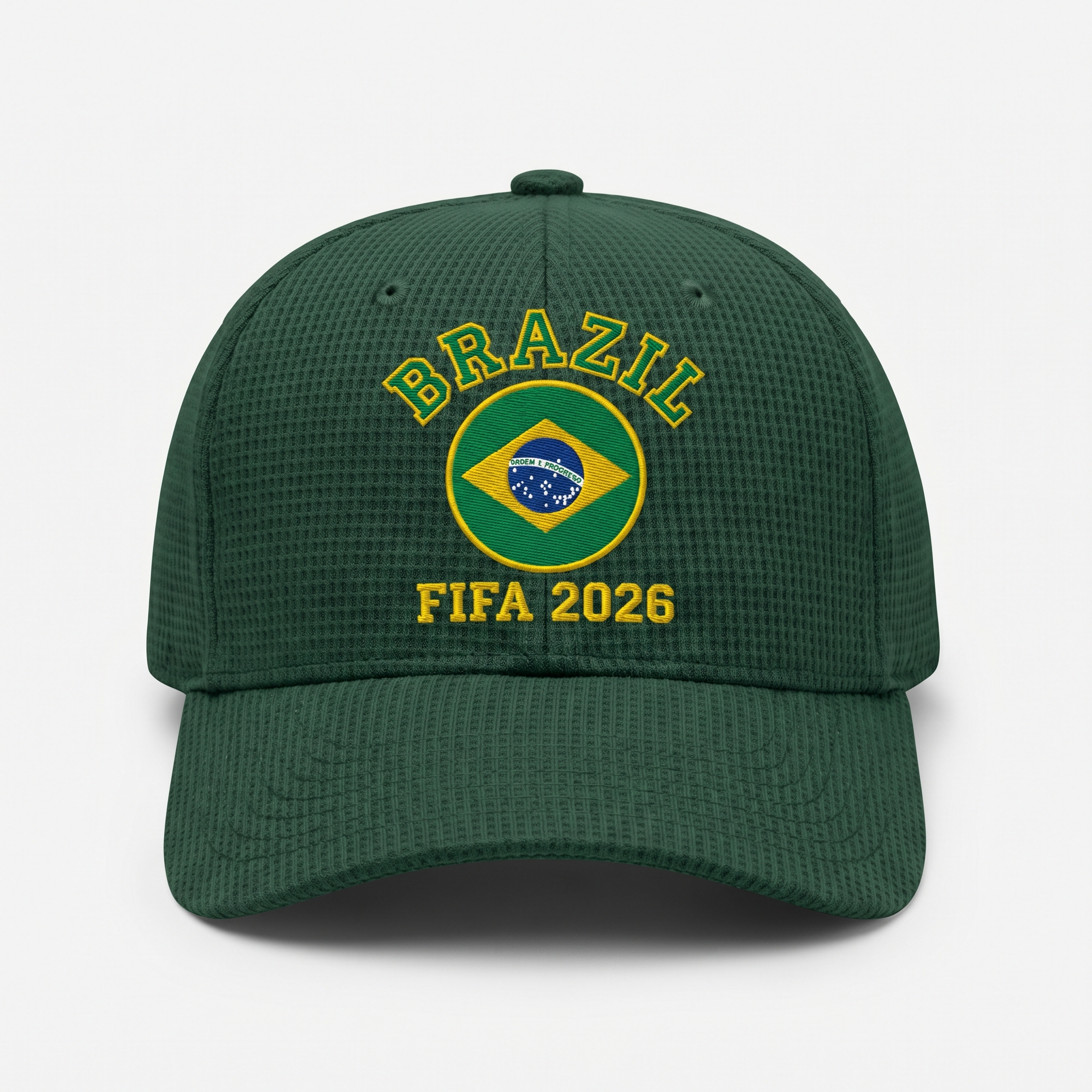 FIFA 2026 Brazil Waffle Knit Cap in Green