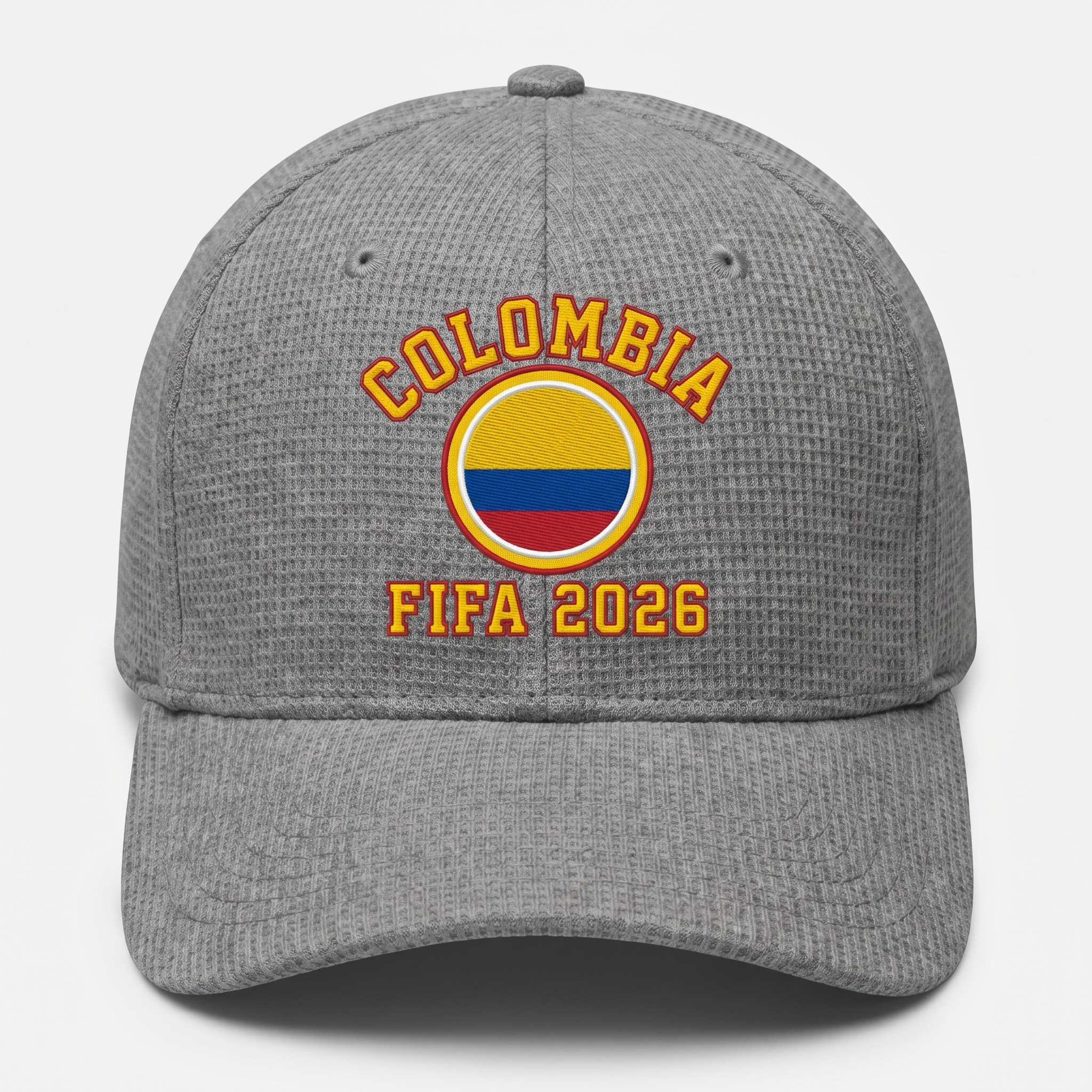FIFA 2026 Colombia Waffle Knit Cap in Gray