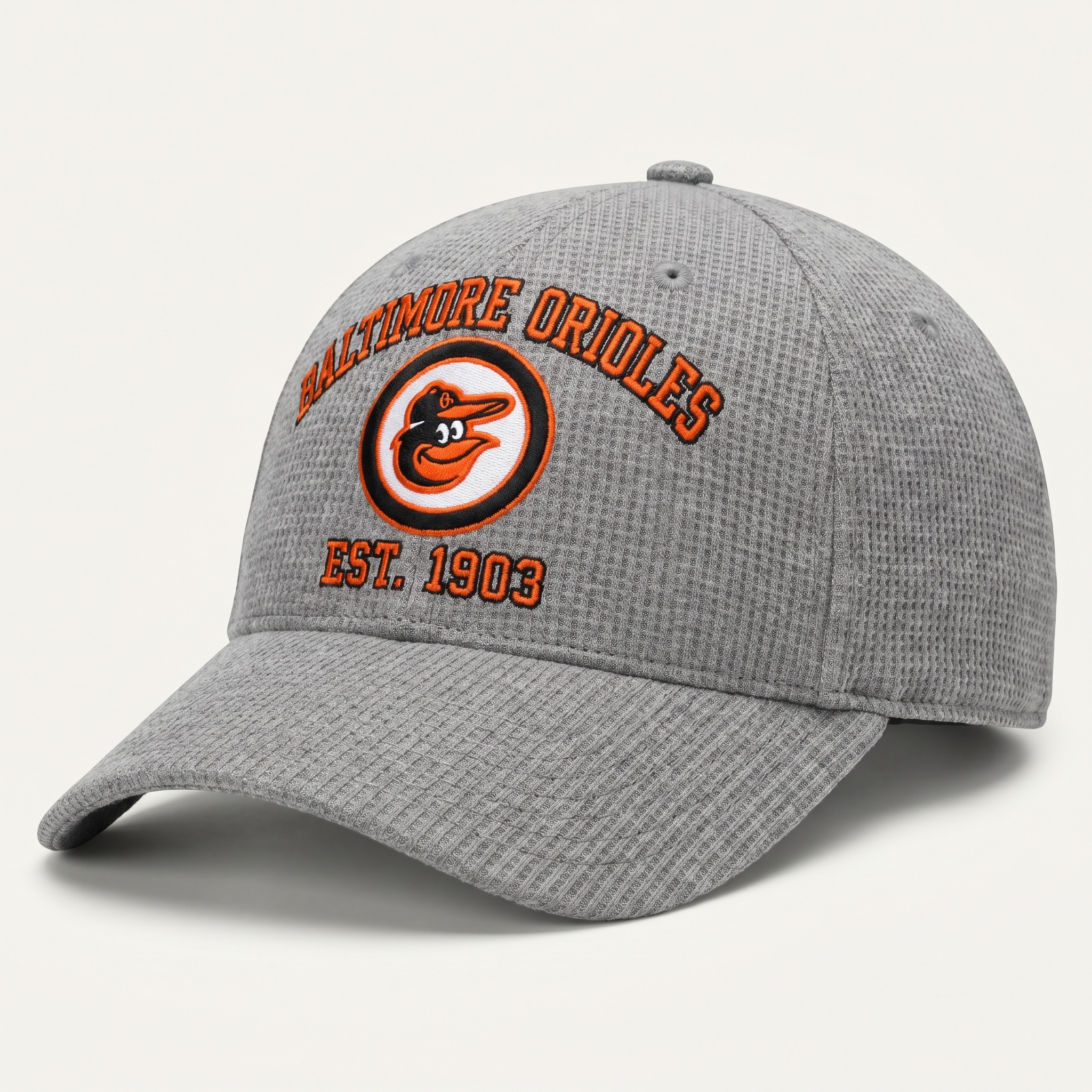 Baltimore Orioles Waffle Knit Cap in Gray