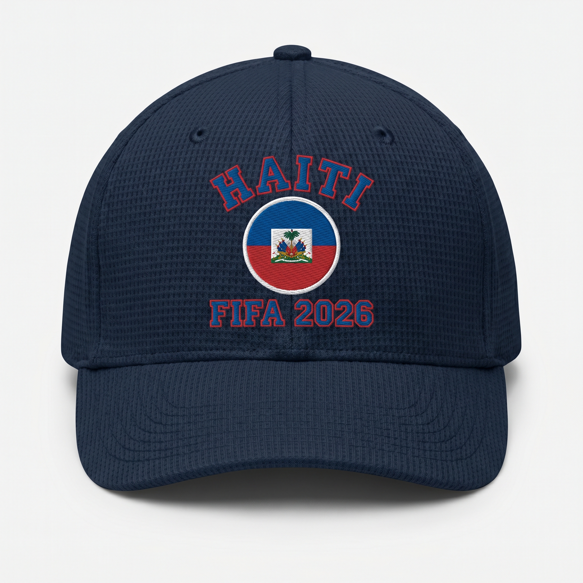 FIFA 2026 Haiti Waffle Knit Cap in Blue