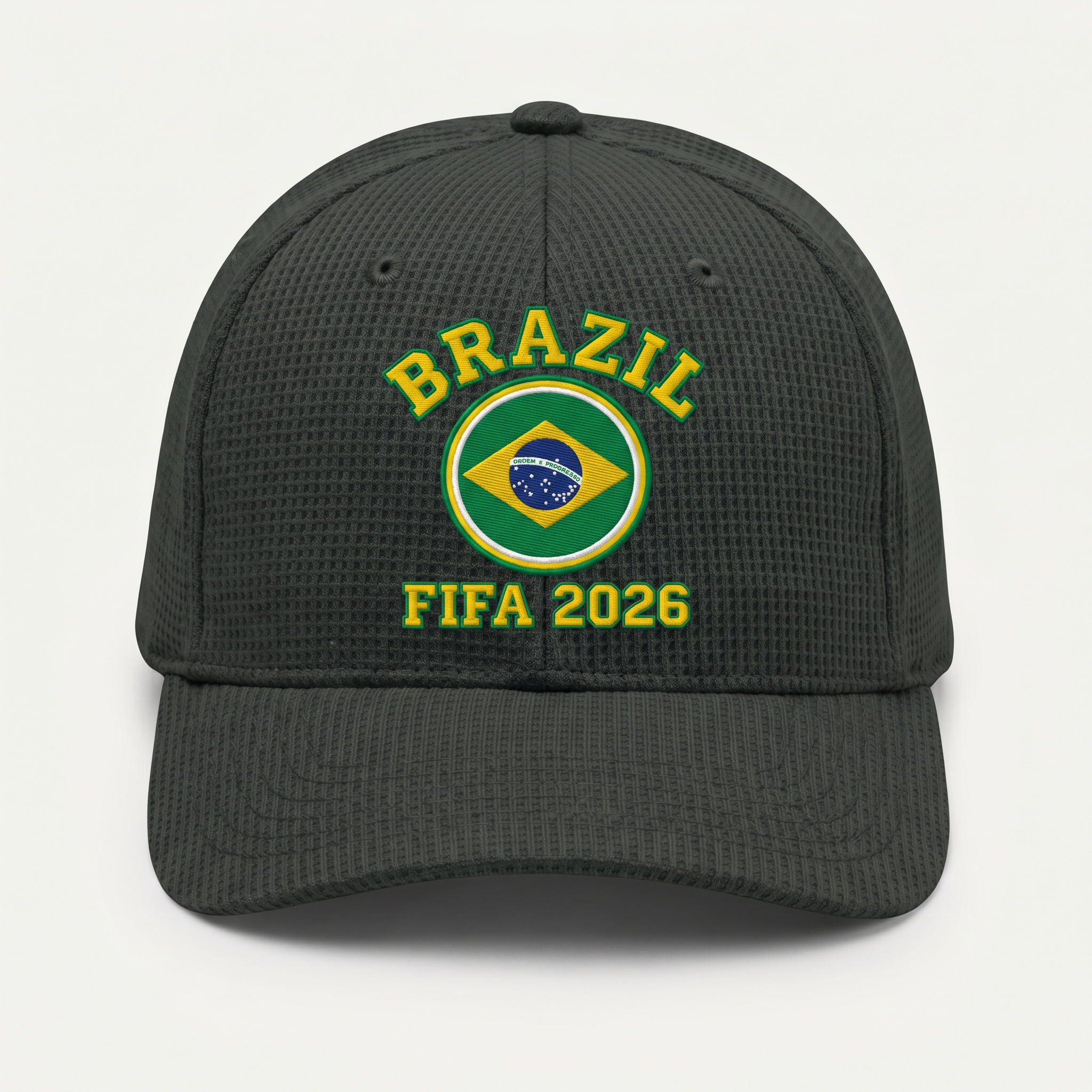 FIFA 2026 Brazil Waffle Knit Cap in Dark Gray