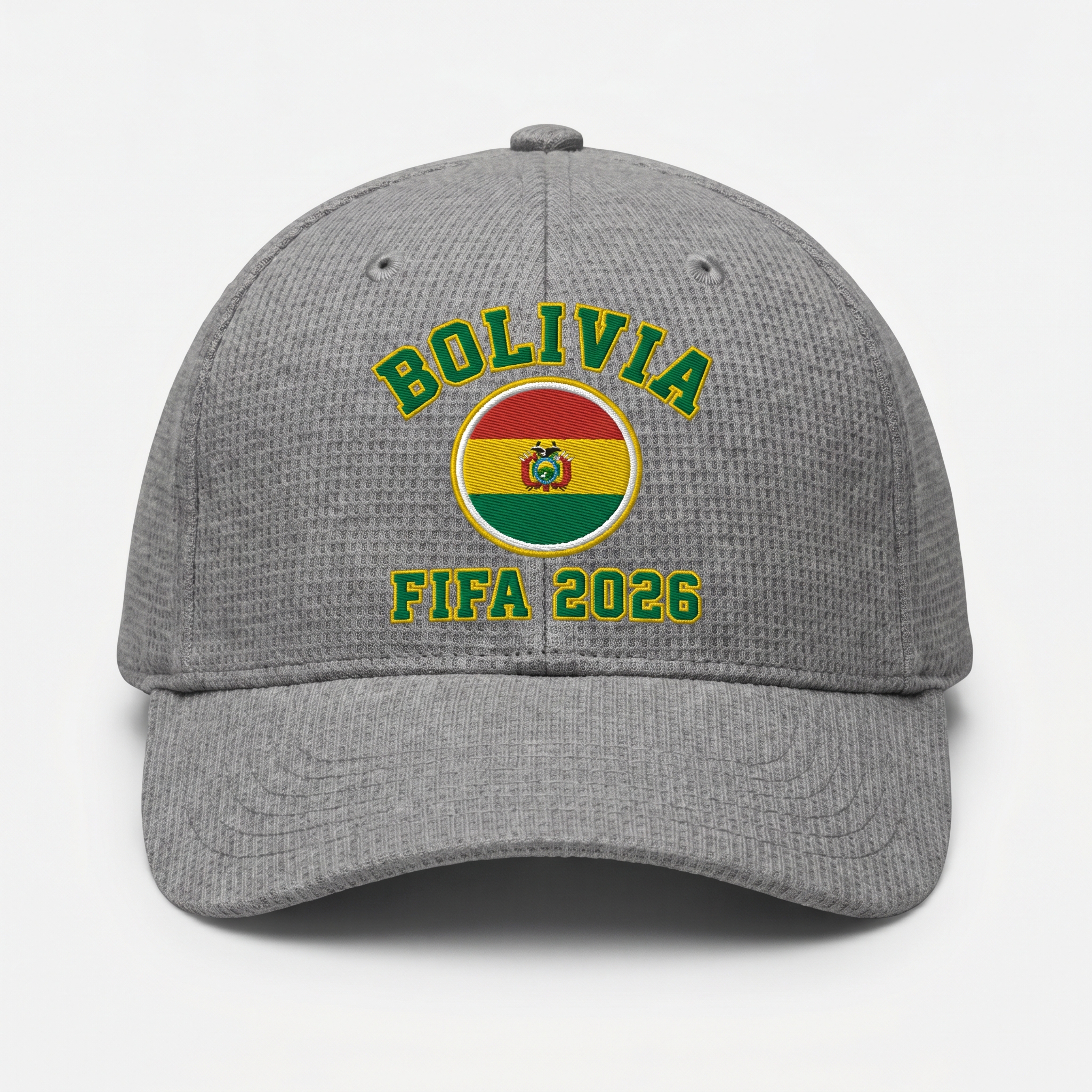 FIFA 2026 Bolivia Waffle Knit Cap in Gray