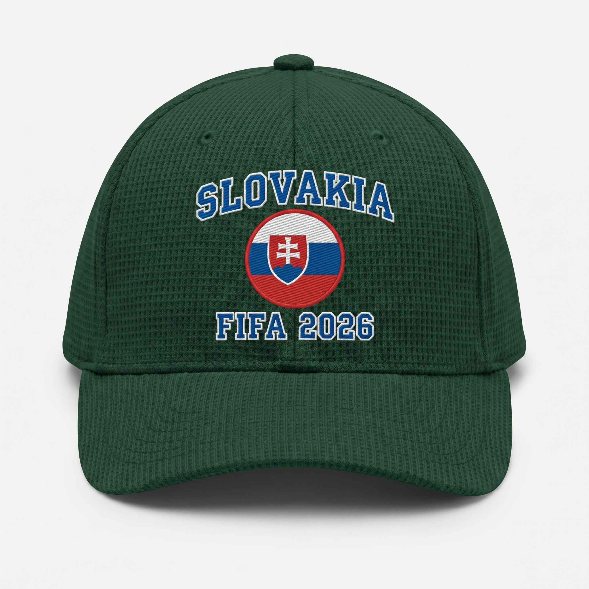 FIFA 2026 Slovakia Waffle Knit Cap in Green