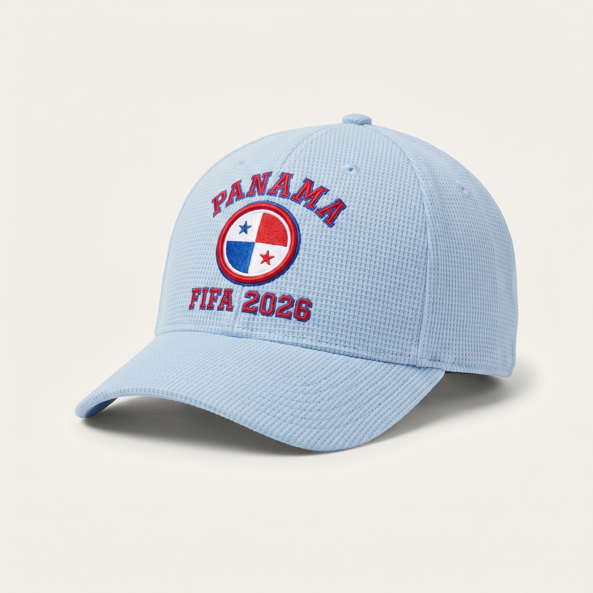 FIFA 2026 Panama Waffle Knit Cap in Light Blue