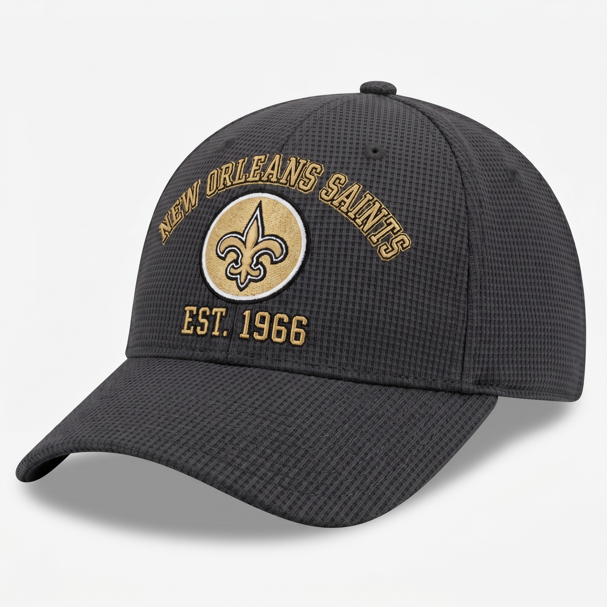 New Orleans Saints Waffle Knit Cap in Dark Gray