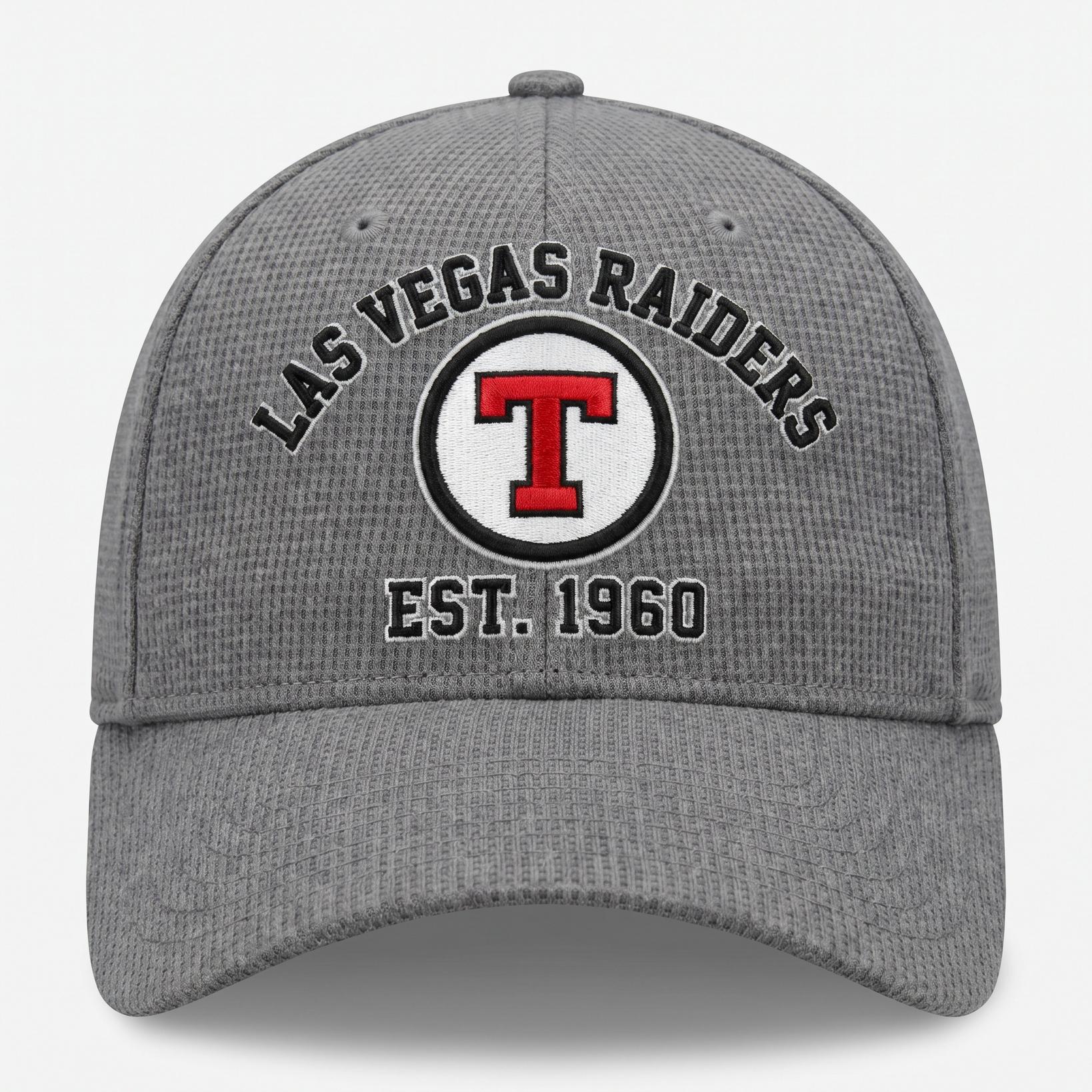 Las Vegas Raiders Waffle Knit Cap in Gray