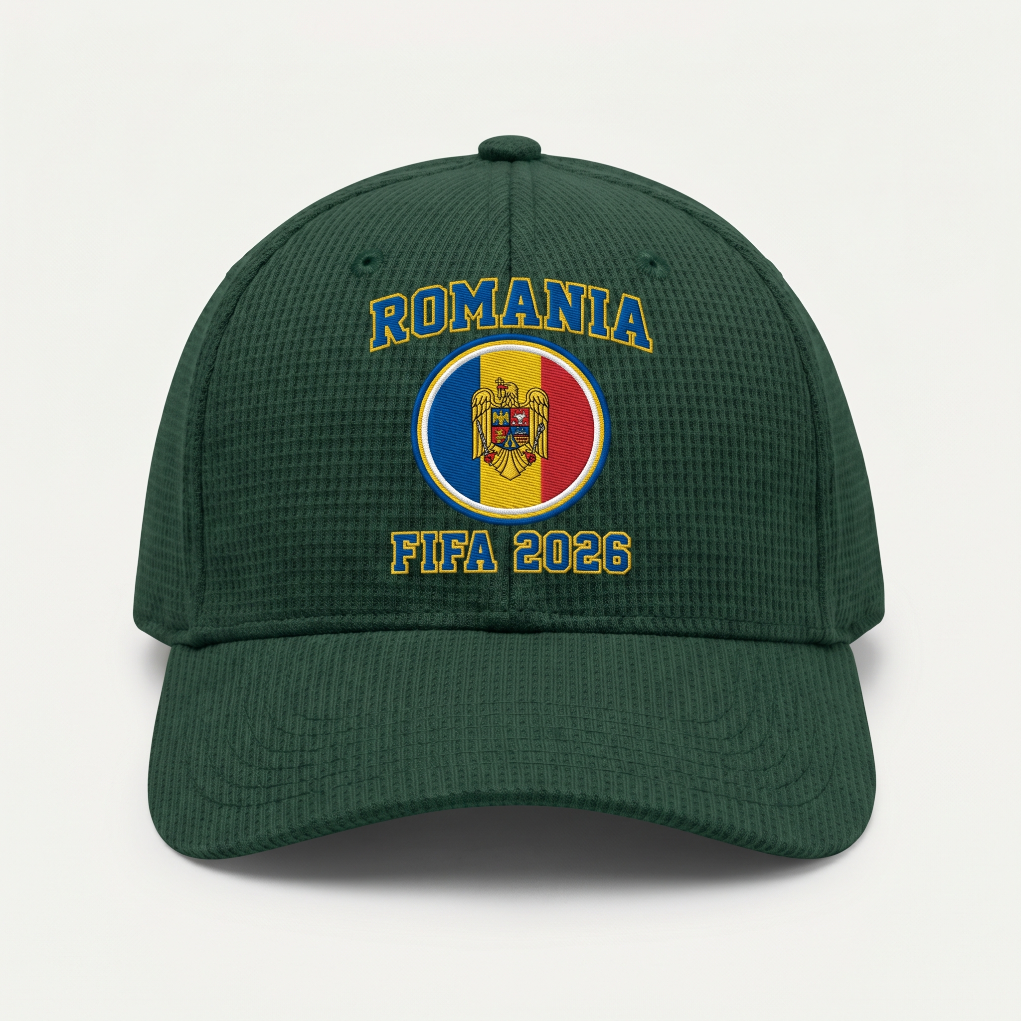 FIFA 2026 Romania Waffle Knit Cap in Green
