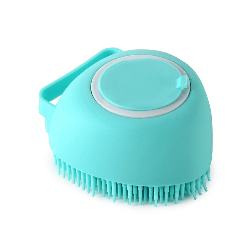 Dog Bath Brush Silicone Comb With Shampoo Box-Ziggy Dog Training Collar