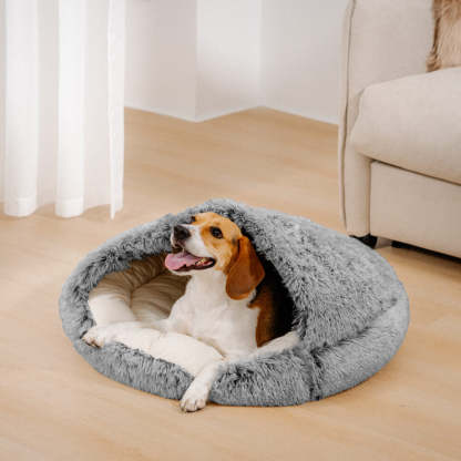 Plush Semi Enclosed Pet Nest Bed-Ziggy Dog Training Collar