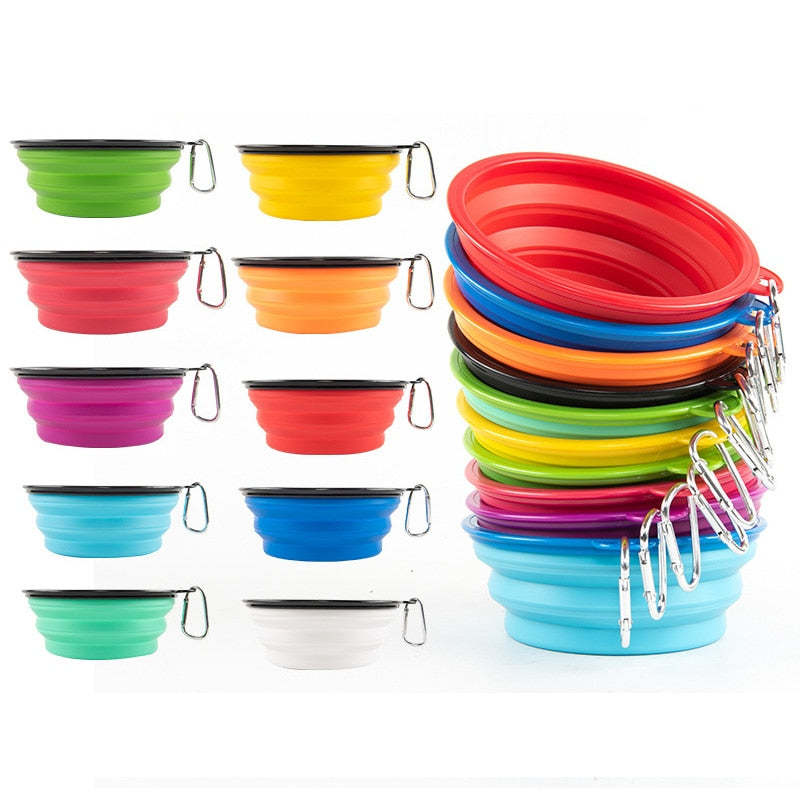 Collapsible Dog Folding Silicone Bowl-Ziggy Dog Training Collar