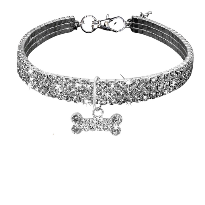 Sparkling Rhinestone Dog Collar-Ziggy Dog Training Collar