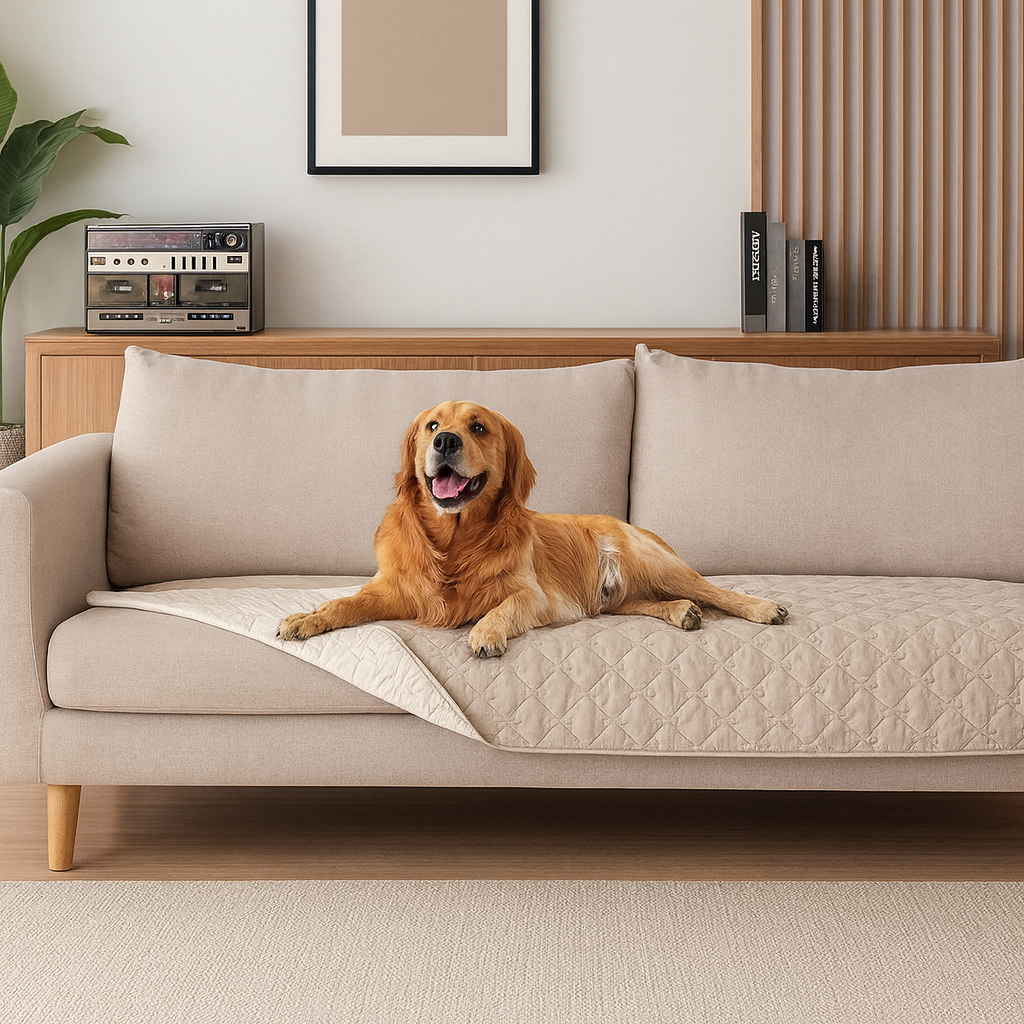 100% Double Sided Waterproof Dog Blanket Soft Pet Bed Cover 