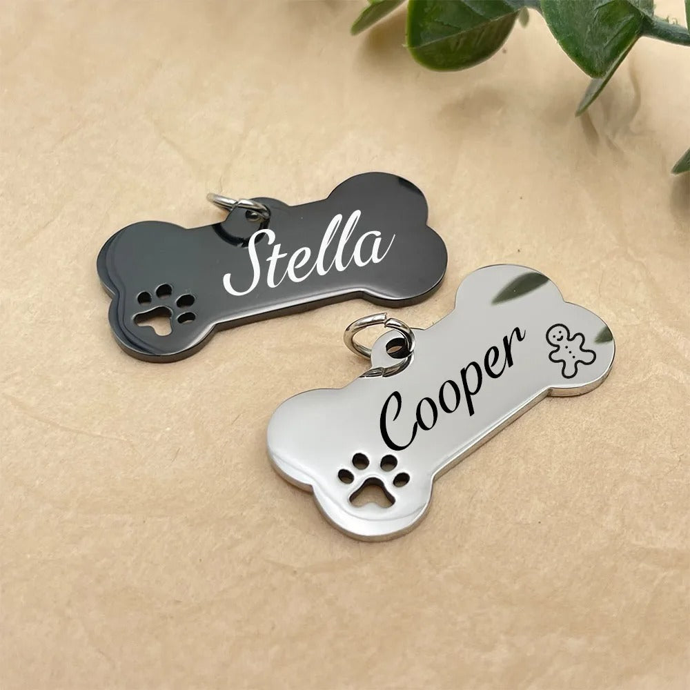 Personalized Pet Name Tag Pendant For Dog Collar-Ziggy Dog Training Collar