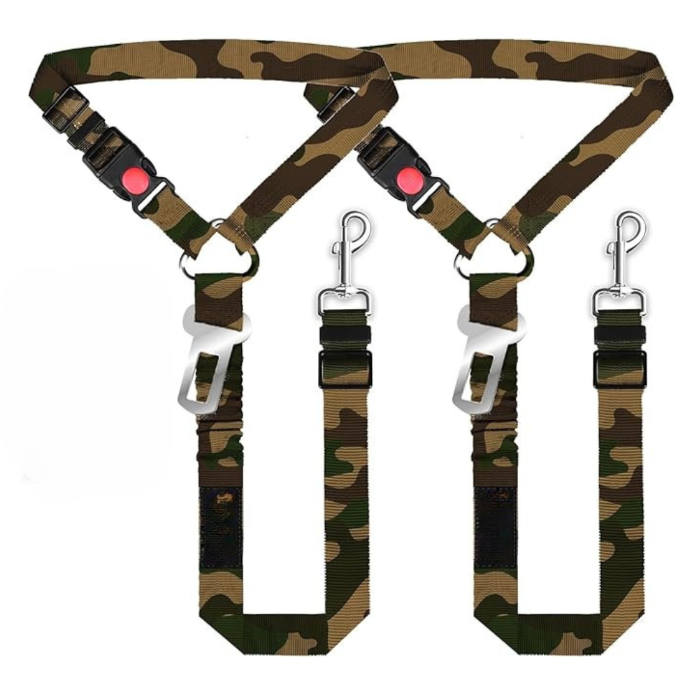 Dog Seat Belt Harness Adjustable Strap Swivel Clip