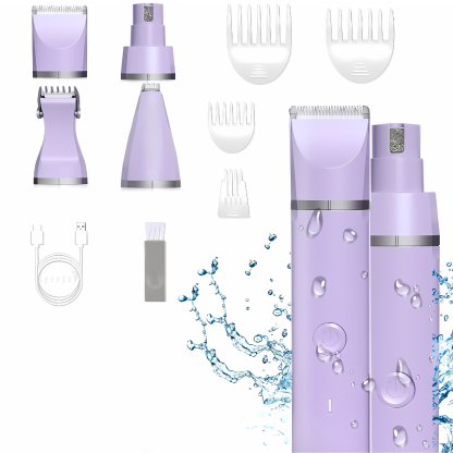 Dog Grooming Clippers Kit With Paw Trimmer