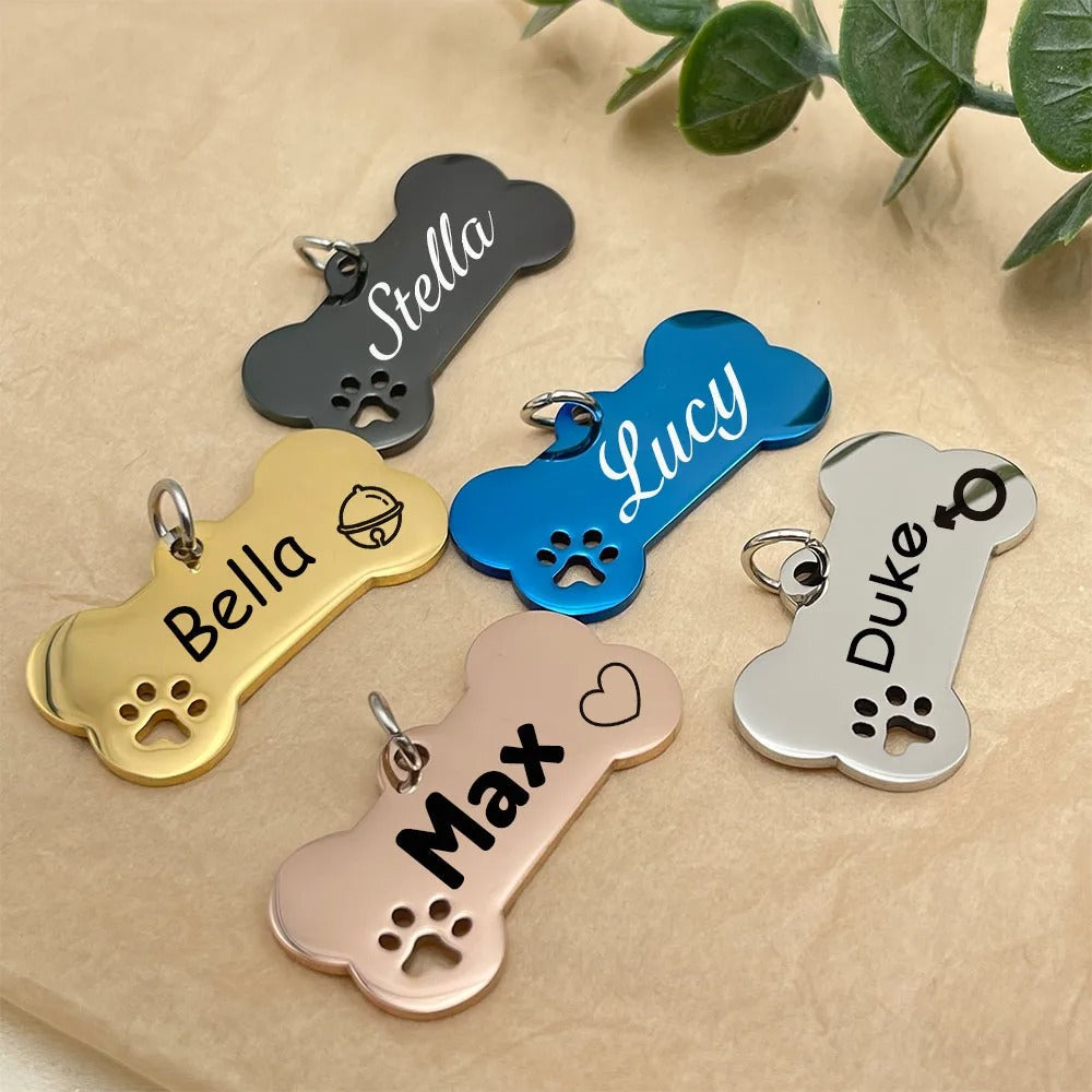 Personalized Pet Name Tag Pendant For Dog Collar-Ziggy Dog Training Collar