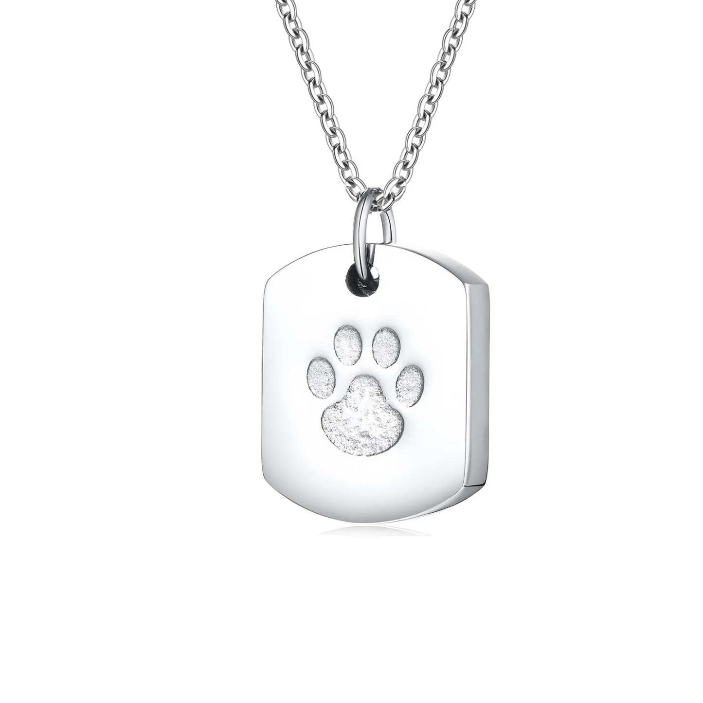 Custom Double Sided Paw Print Pendant With Photo And Text-Ziggy Dog Training Collar