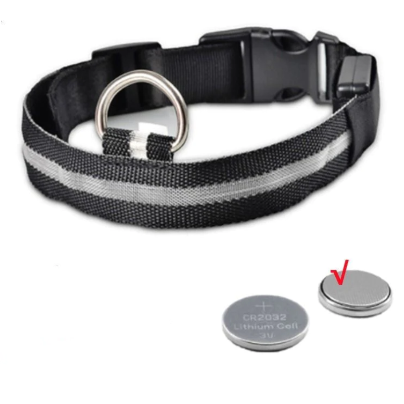 Adjustable LED Flashing Glowing Dog Collar-Ziggy Dog Training Collar