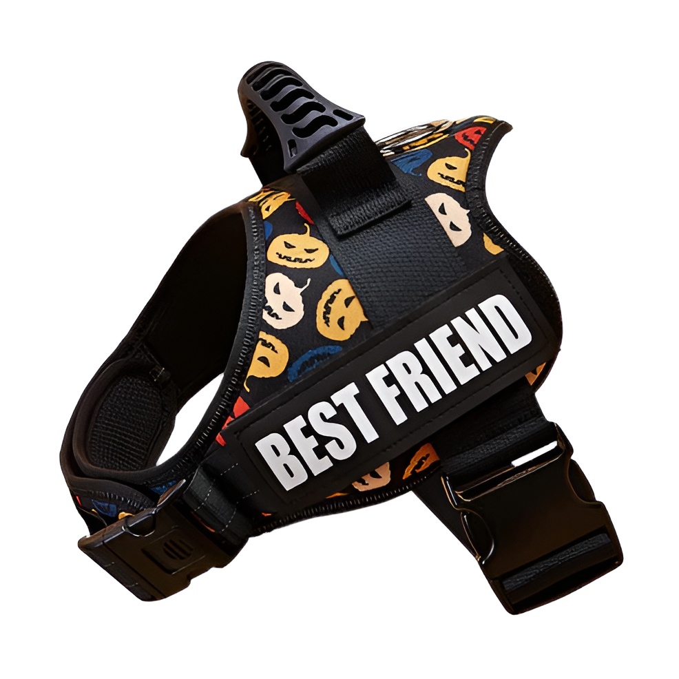 Large Dog Harness Reflective No Pull Adjustable Vest