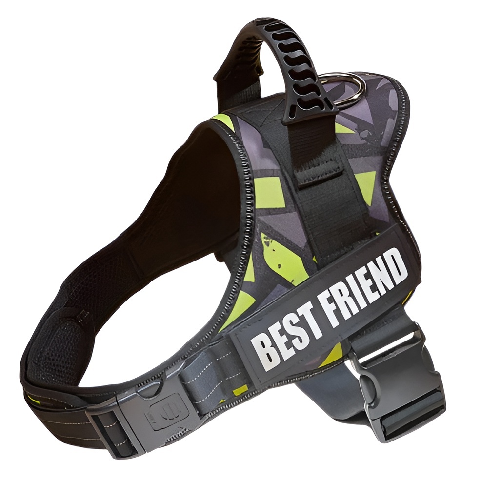 Large Dog Harness Reflective No Pull Adjustable Vest