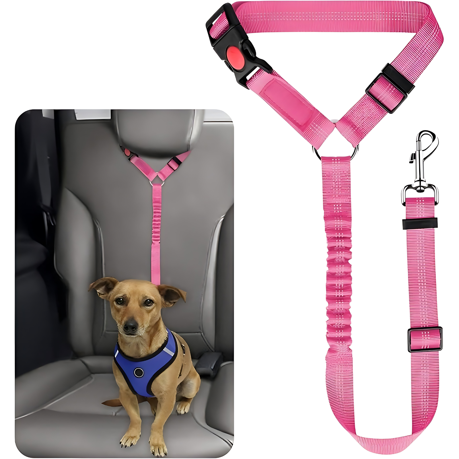 Pet Dog Cat Elastic Seat Belts