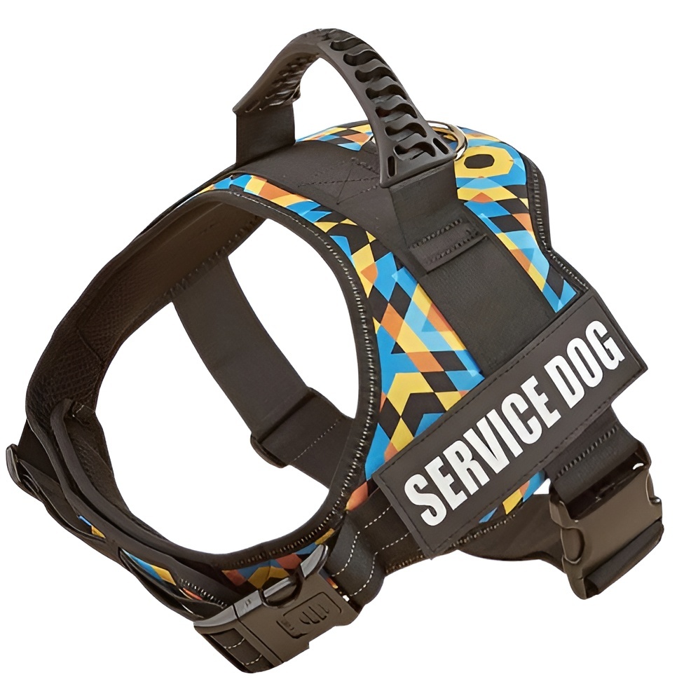 Large Dog Harness Reflective No Pull Adjustable Vest