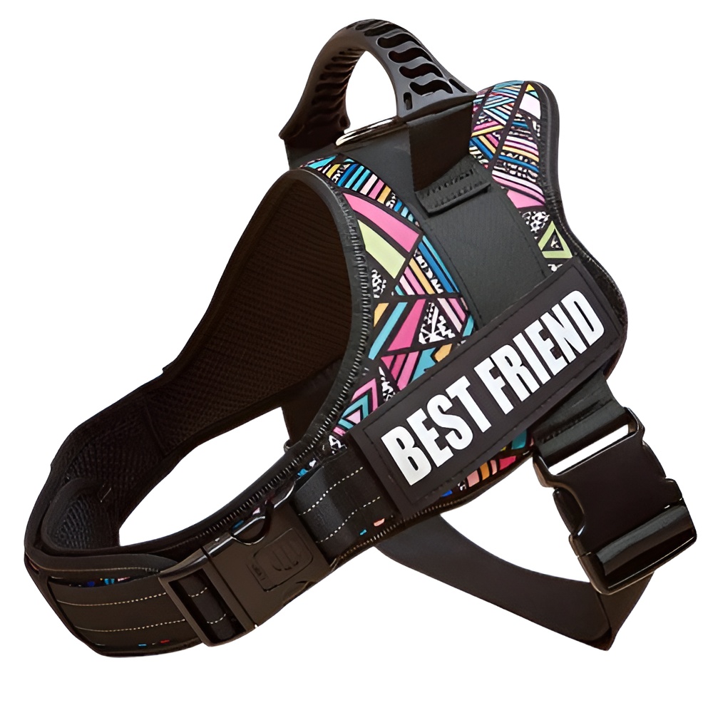 Large Dog Harness Reflective No Pull Adjustable Vest