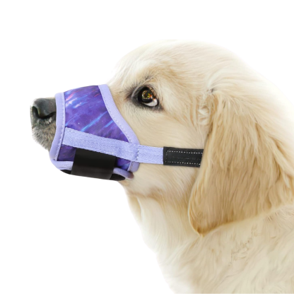 Dog Muzzle Soft Nylon Adjustable Pet Muzzle For Small Medium Large Dogs