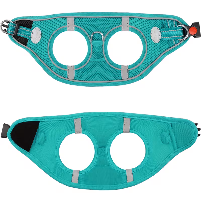 dog harness and leash set reflective soft padded nylon leash breathable mesh vest harness and leash for small and medium dogs 4