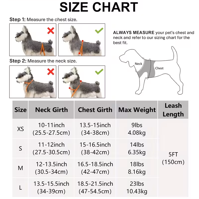 dog harness and leash set reflective soft padded nylon leash breathable mesh vest harness and leash for small and medium dogs 1