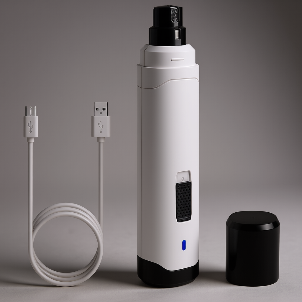 Dog And Cat Nail Grinder With 2 Speed Electric Rechargeable Pet Trimmer